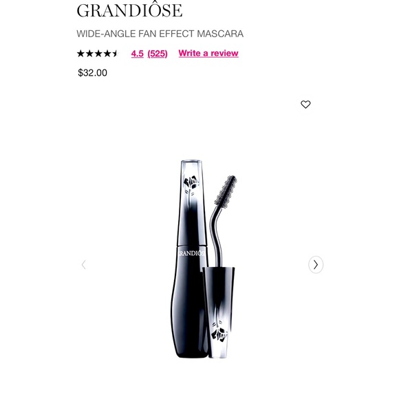 Lancome Other - Lancôme grandiose wide angle fan effect mascara -noir
